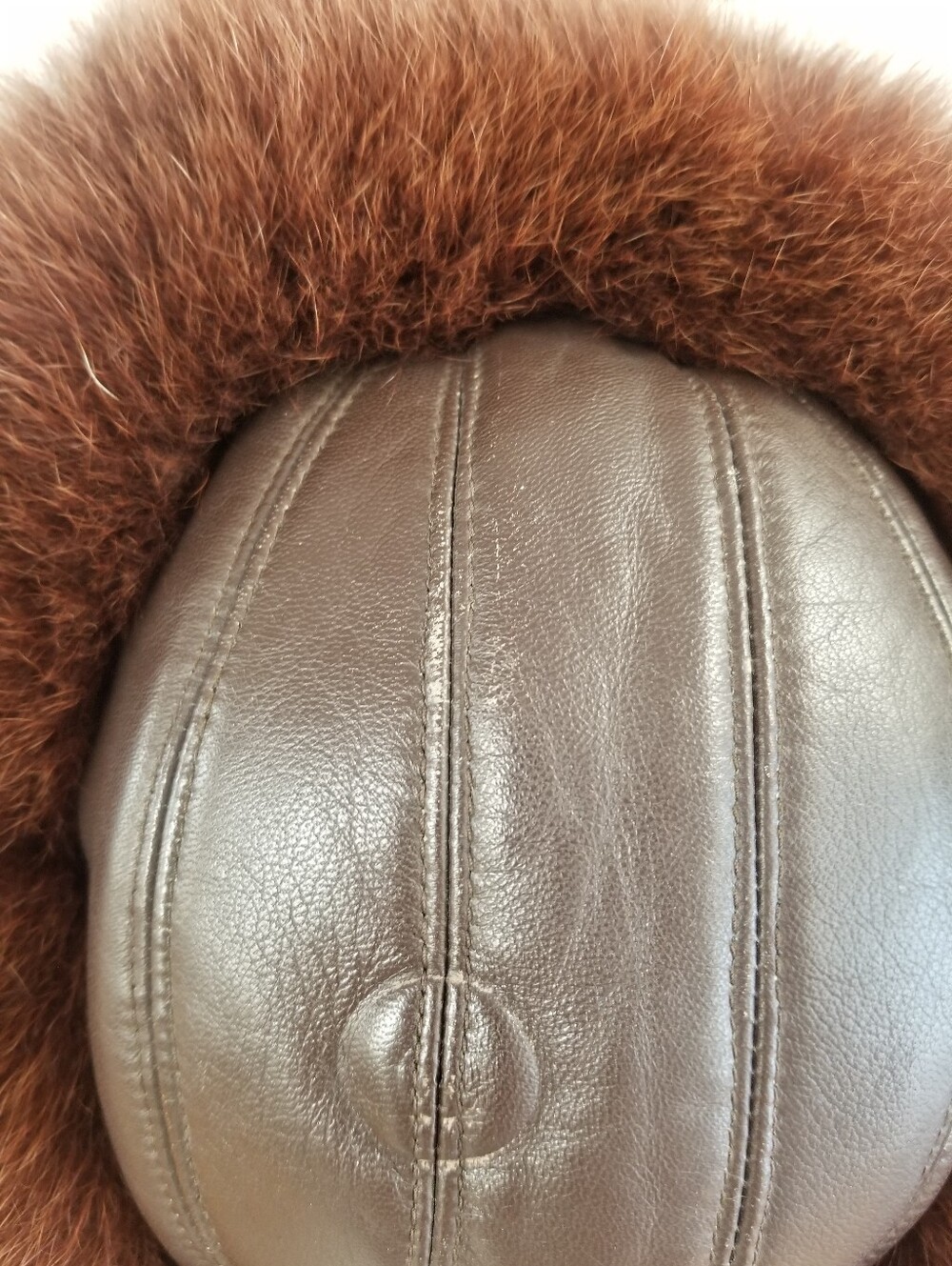 Brown Fox & Leather Hat - Picture 9 of 10